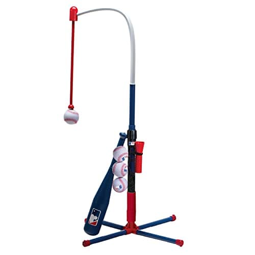 Franklin Sports Kids Batting Tee - MLB 2-in-1 Grow-with-Me - Adjustable Youth Hitting Tee image