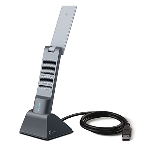 TP-Link AX1800 WiFi 6 USB Adapter for Desktop PC (Archer TX21UH) Wireless Network Adapter with 2.4GHz, 5GHz, MU-MIMO, OFDMA, High Gain Dual Band 5dBi Antenna, WPA3, Supports Windows 11/10 image