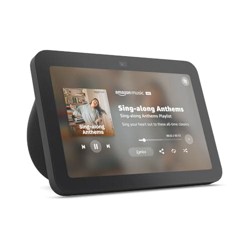 Amazon Echo Show 8 (newest model), With Spatial Audio, Smart Home Hub, and Alexa, Charcoal image