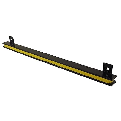 Master Magnetics 18” Heavy-Duty Magnetic Tool Holder - Easy-Install, 20 lb per inch Pull Force, Black Powder Coat with Yellow Stripe, AM4PLC image