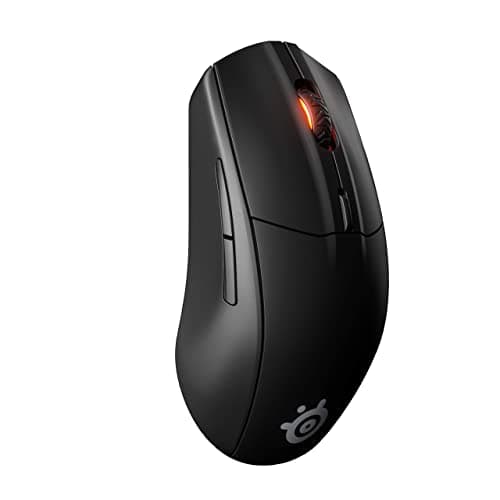 SteelSeries Rival 3 Wireless Gaming Mouse – 400+ Hour Battery Life – Dual Wireless 2.4 GHz and Bluetooth 5.0 – 60 Million Clicks – 18,000 CPI TrueMove Air Optical Sensor, Black image