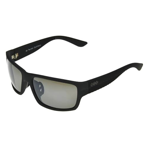 Foster Grant Men's All Terrain Lionel Wrap Sunglasses, Black, 60mm image