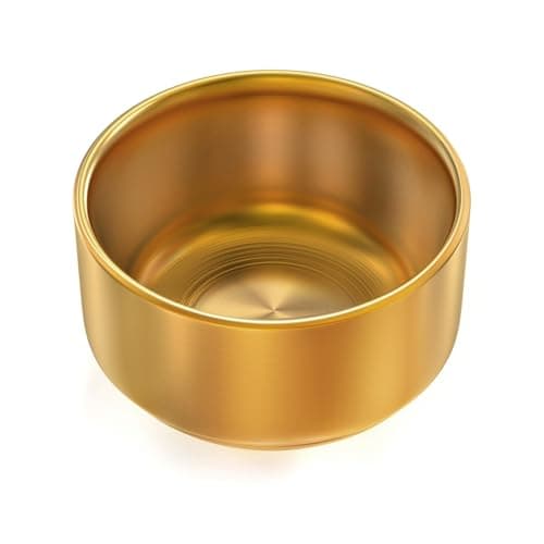 Paper Clip Holder, Paperclip Holders for Desk, Paper Clip Dispenser Organizer for Holding Small Parts Office Accessories, Binder Clip Holder Bowls, Paper Clips And Binder Clips Holder (Gold) image