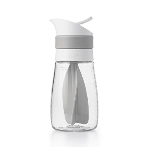 OXO Good Grips Twist & Pour Salad Dressing Mixer, Gray, 14 ounces, 0.44 qt image