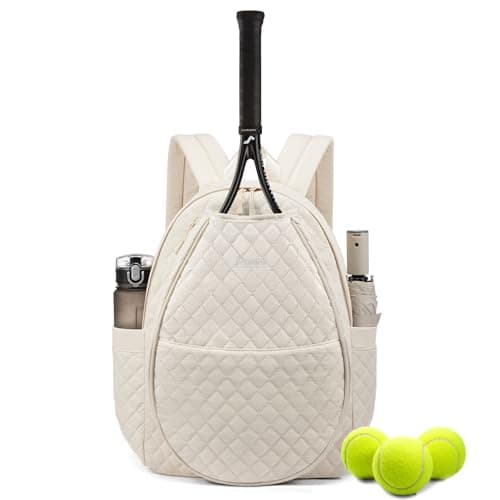 Sucipi Tennis Bags for Women, Lightweight Quilted Tennis Racket Bag image