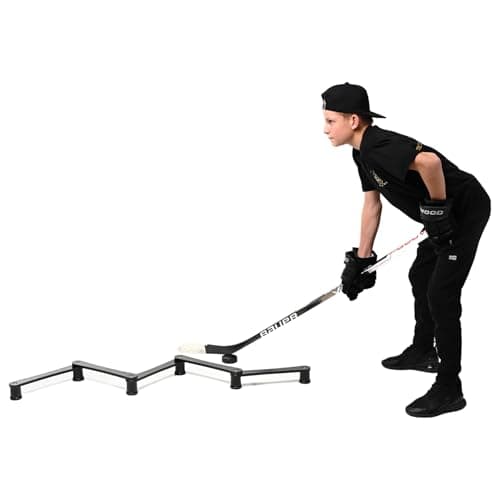 ACE HOCKEY Lightweight Stickhandling Training Aid - Snake 5, Equipment for Puck Control, Street Hockey Training, Reaction Time and Coordination, Durable, Portable and Adjustable image