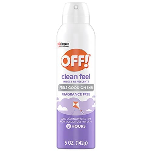 OFF! Clean Feel Insect Repellent Aerosol with 20% Picaridin, Bug Spray with Long Lasting Protection from Mosquitoes, Feels Good on Skin, 5 oz image