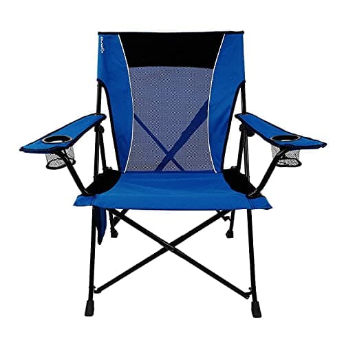 Kijaro Dual Lock Folding Camp Chairs - Versatile for Sports, Outdoors & Lawns - Locks Positions - Maldives Blue image