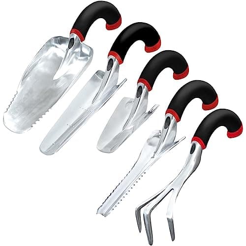 Radius Garden 30511 Ergonomic Garden Hand Tool Set, Red image