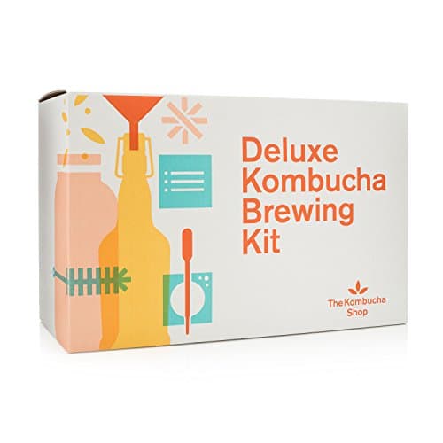 Deluxe Organic Kombucha Starter Kit - Six Swing Top Bottles, Stainless Steel Funnel, Custom Bottle Brush & Our Original Brewing Kit - The Kombucha Shop image