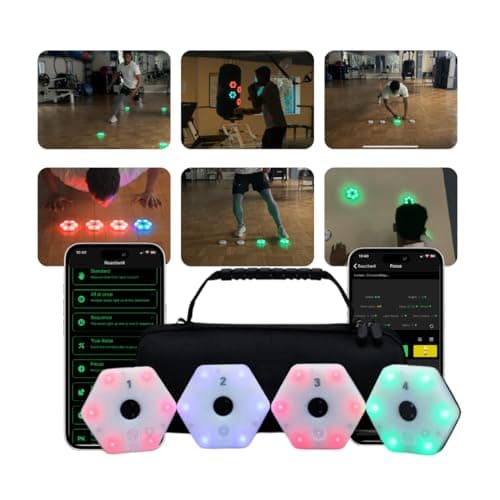 Sports Reaction Agility Lights Training Kit Improves Reaction Time & Agility for Athletes, Physical Therapists & Fitness Trainers. image
