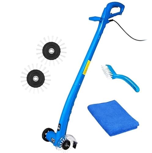 Grout Groovy! Electric Stand-up Lightweight Grout Cleaning Machine | Easy to Use Deep Cleaning Machine | Powerful & Versatile Grout Cleaner | Bathroom, Tile, & Kitchen Floor (Original Bundle) image