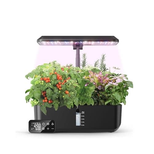 HorizonMart - Hydroponic Growing System - Indoor Garden with LED Grow Lights | Smart Planter for Herbs, Vegetables, Flowers | Automatic Watering & Height Adjustable! image