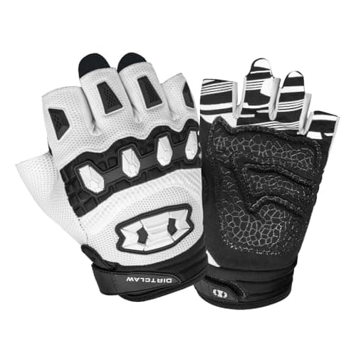 Seibertron Adult Dirtclaw Gloves - High-Performance Gloves for Road Racing and BMX Riding White XS image