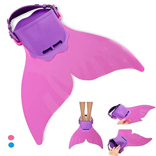 Adjustable Mermaid Swim Fin for Swimming Training Girl ,Boys ,Kids ,Children by AIWANK image