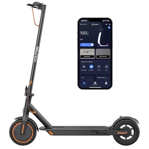 VOLPAM Electric Scooter, Powerful 350W/500W Motor, Max 12/19/28Miles Long Range, Top Speed 16/19/21 MPH, 8.5" /10'' Solid Tires, E Scooter for Adults and Teens (8.5''-12Miles-350W) image