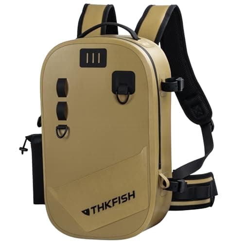 THKFISH Waterproof Backpack for Fishing - Trout & Fly Fishing Sling Pack, IPX8 Waterproof Tackle Storage Bag with Adjustable Strap for Kayaking, Boating image