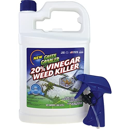 Green Gobbler 20% Vinegar Weed & Grass Killer | Natural & Organic | Concentrated | 1 Gallon Spray | Glyphosate Free Herbicide image