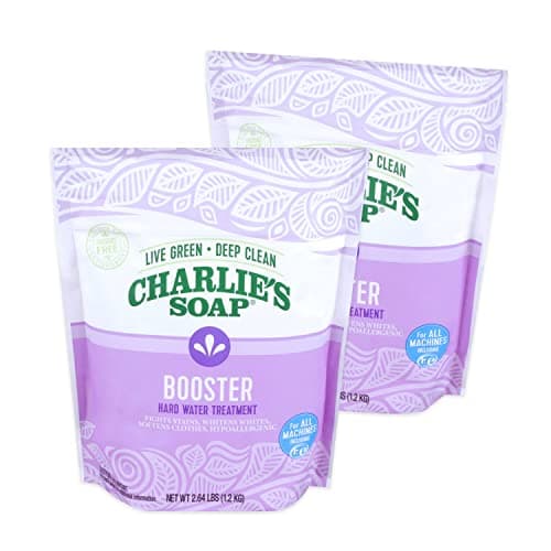 Charlie's Soap Booster & Hard Water Treatment (2.64 Lbs, 2 Pack) Natural Powdered Water Softener and Laundry Booster – Safe and Effective image