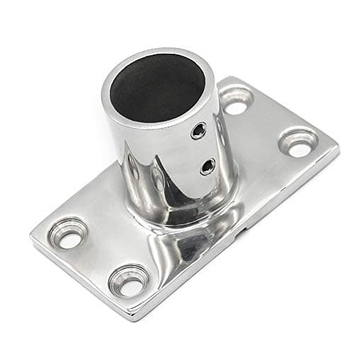 NRC&XRC Boat Hand Rail Fitting-90 Degree 1 inch Rectangular Base-Marine 316 Stainless Steel usd by Boats/Awning image