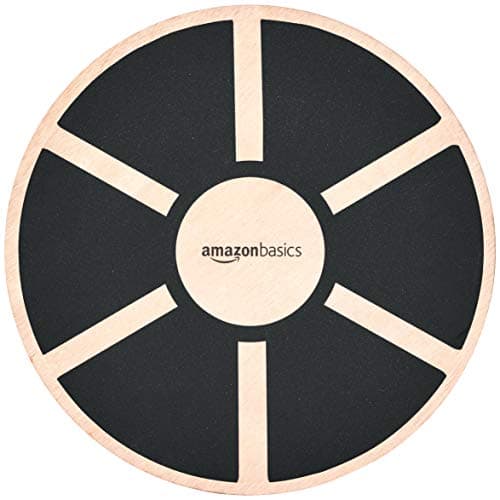 Amazon Basics Wood Wobble Balance Trainer Board, Black image