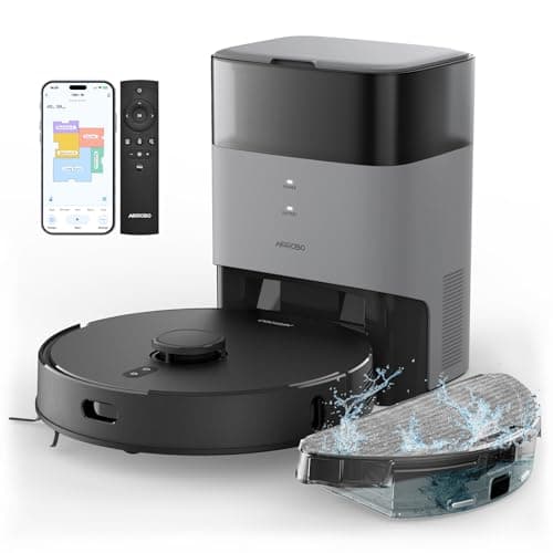 AIRROBO Robot Vacuum and Mop Combo, Self-Emptying, 60-Day Capacity, Home Mapping image