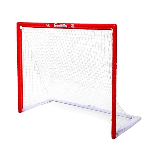 Franklin Sports NHL Street Hockey Goal with Net - Portable Lightweight PVC Youth Street + Roller For Kids - 46" image