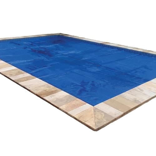 In The Swim 16' x 32' Premium Blue Rectangle Solar Pool Cover 12 Mil for Solar Heating Above Ground Pools and Inground Pools image
