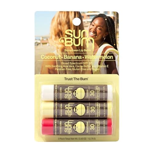 Sun Bum SPF 30 Sunscreen Lip Balm | Vegan and Cruelty Free Broad Spectrum UVA/UVB Lip Care with Aloe and Vitamin E for Moisturized Lips | Variety Pack |.15 oz image