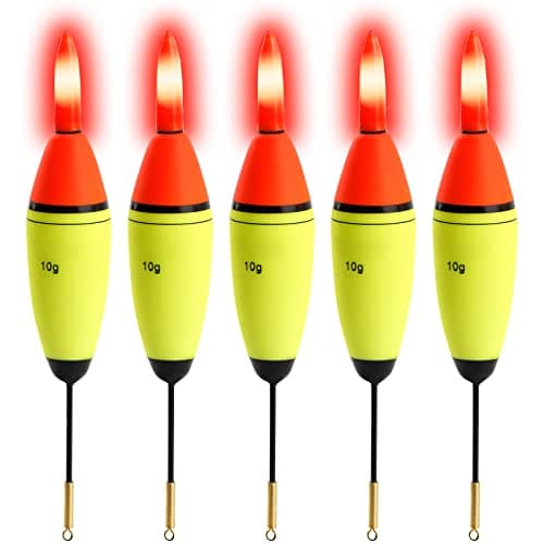 QualyQualy 5Pcs 10g LED Bobbers Glow in The Dark Bobbers image