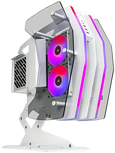 KEDIERS Innovative PC Case - ATX Tower Tempered Glass Gaming Computer Case with 2 ARGB Light Boards image