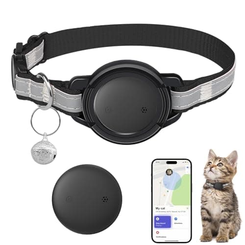 Vebiso GPS Tracker for Cats (1 Pack), Mini GPS Cat Tracker, Smart Pet Activity Tracker, No Monthly Fee, Compatible with Apple Find My(iOS Only) image