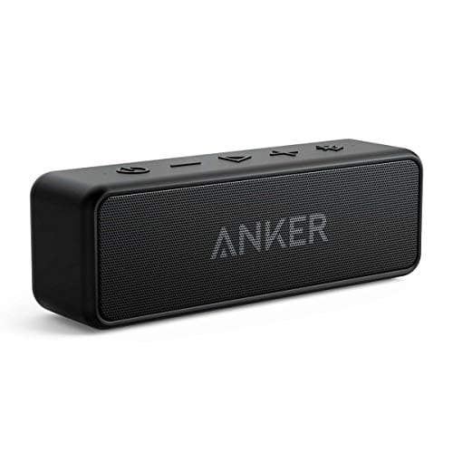 Anker Soundcore 2 Portable Bluetooth Speaker with IPX7 Waterproof, 24-Hour Playtime, Wireless Stereo Pairing, 12W Stereo Sound, Bluetooth 5, Bassup, Electronics for Home, Shower, Outdoors, Travel image