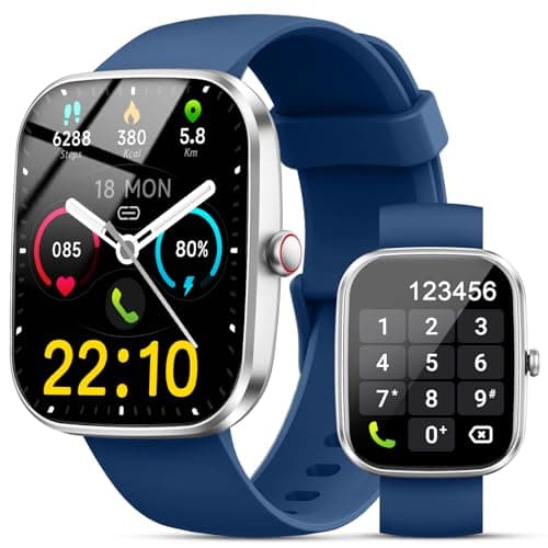 Smart Watch(Answer/Make Calls), 1.91" Smartwatches for Men Women, Fitness Tracker with 110+ Sport Modes, IP68 Waterproof, Heart Rate/Sleep/Spo2 Monitor, Pedometer, Activity Tracker for Android iOS image