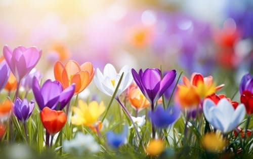 Mixed Crocus Bulbs for Planting - Stunning Early Spring Blooms (100 Bulbs) image