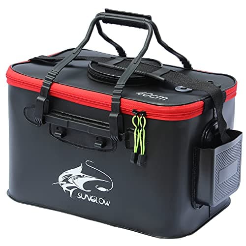 Fishing Bucket, 6Gallon/8Gallon/10Gallon Foldable, Live Fish Bait Container image