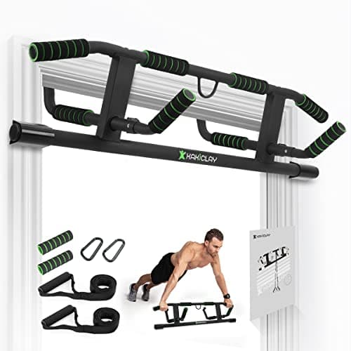 KAKICLAY 2025 Upgrade Multi-Grip Pull Up Bar with Smart Larger Hooks Technology image