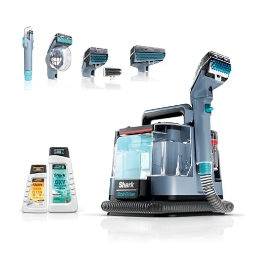 Shark Carpet Cleaner Machine, Portable Upholstery StainStriker, Spot, Odor & Stain Remover, 2 Carpet Cleaner Solutions, 4 Tools image