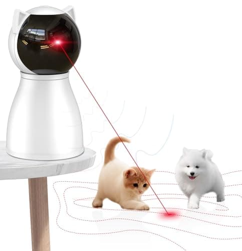 Valonii Cat Toys [2025 Newly Upgraded] Real Random Trajectory Rechargeable Motion Activated Cat Laser Toy Automatic, Interactive Cat Toys for Indoor Cats/Kitten/Dogs image