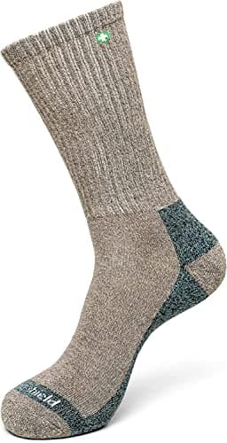 Insect Shield Lightweight Hiking Socks With Permethrin Bug Repellant - Protective Clothing for Men & Women, Khaki, Large image