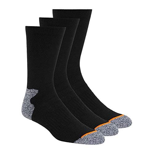 Weatherproof mens 3 Pack Crew Hiking Socks, Black, 10 13 US image
