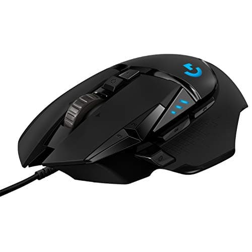 Logitech G502 HERO High Performance Wired Gaming Mouse, HERO 25K Sensor, 25,600 DPI, RGB, Adjustable Weights, 11 Programmable Buttons, On-Board Memory, PC / Mac image