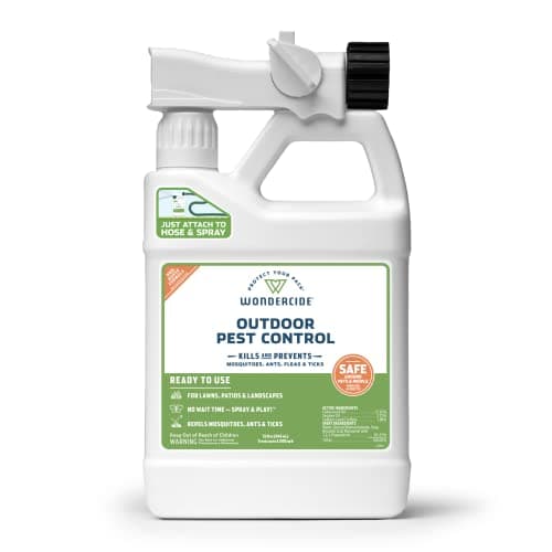 Wondercide - Outdoor Pest Control Spray with Natural Essential Oils - Mosquito, Ant, Insect Repellent, Treatment, Killer - Safe Around Pets Kids 32 oz image