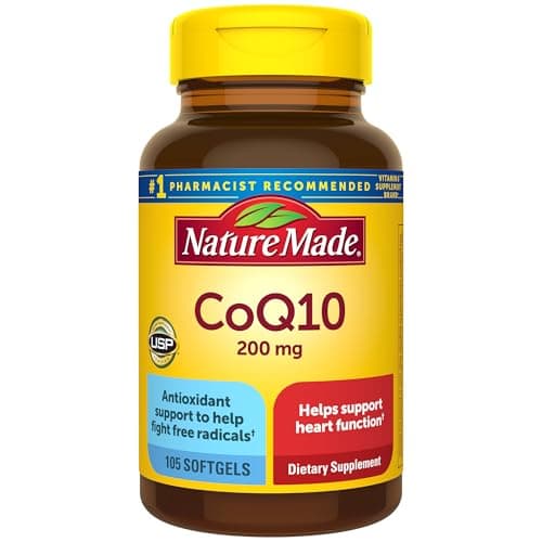 Nature Made CoQ10 200mg, Dietary Supplement for Heart Health Support, 105 Softgels, 105 Day Supply image