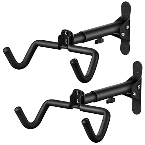 DIRZA Bike Wall Mount Garage Bike Rack Adjustable Bike Hanger Storage Bike in Garage Home,Horizontal Bike Hook Bike Holder for Mountain Bike,Road Bike,Hybrid Bikes image