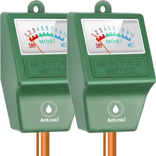 Antonki 2 Pack Plant Water Meter, Soil Moisture Tester Hygrometer Sensor, Soil Water Monitor Kit for Outdoor and Indoor Potted Plants, Flower, Gardening, Farming - No Battery Required image