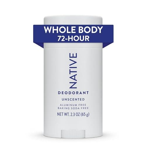 Native Whole Body Deodorant Stick Contains Naturally Derived Ingredients, Deodorant for Men and Women | 72 Hour Odor Protection, Aluminum Free with Coconut Oil and Shea Butter | Unscented image
