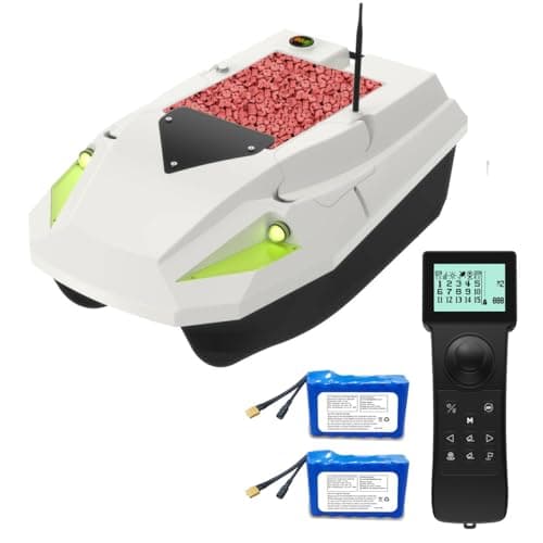 12V RC Fishing Bait Boat for Carp Fishing with GPS Auto Return, 3-Speed Gear, 2x15600mAh Batteries, Bottom Leak-Type Design, Low Battery Alarm, 100 GPS Points – Perfect for Bait and Hook Delivery image