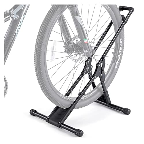 CHEPARK Bike Floor Stand Rack- Indoor Bike Stand for Garage/Home - Bike Storage Bicycle Parking Rack Fit 20”-29” Mountain Road Bikes (1 Bike Rack) image