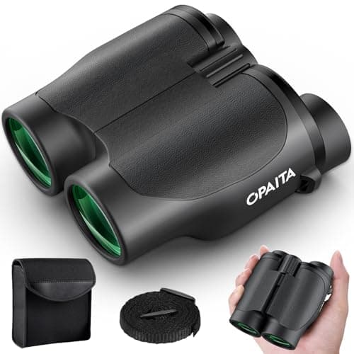 Compact Binoculars for Adults High Powered - OPAITA 20x32 Small Binoculars for Adults Kids with Low Light Vision for Hunting Cruise Ship Travel Concert Hiking image